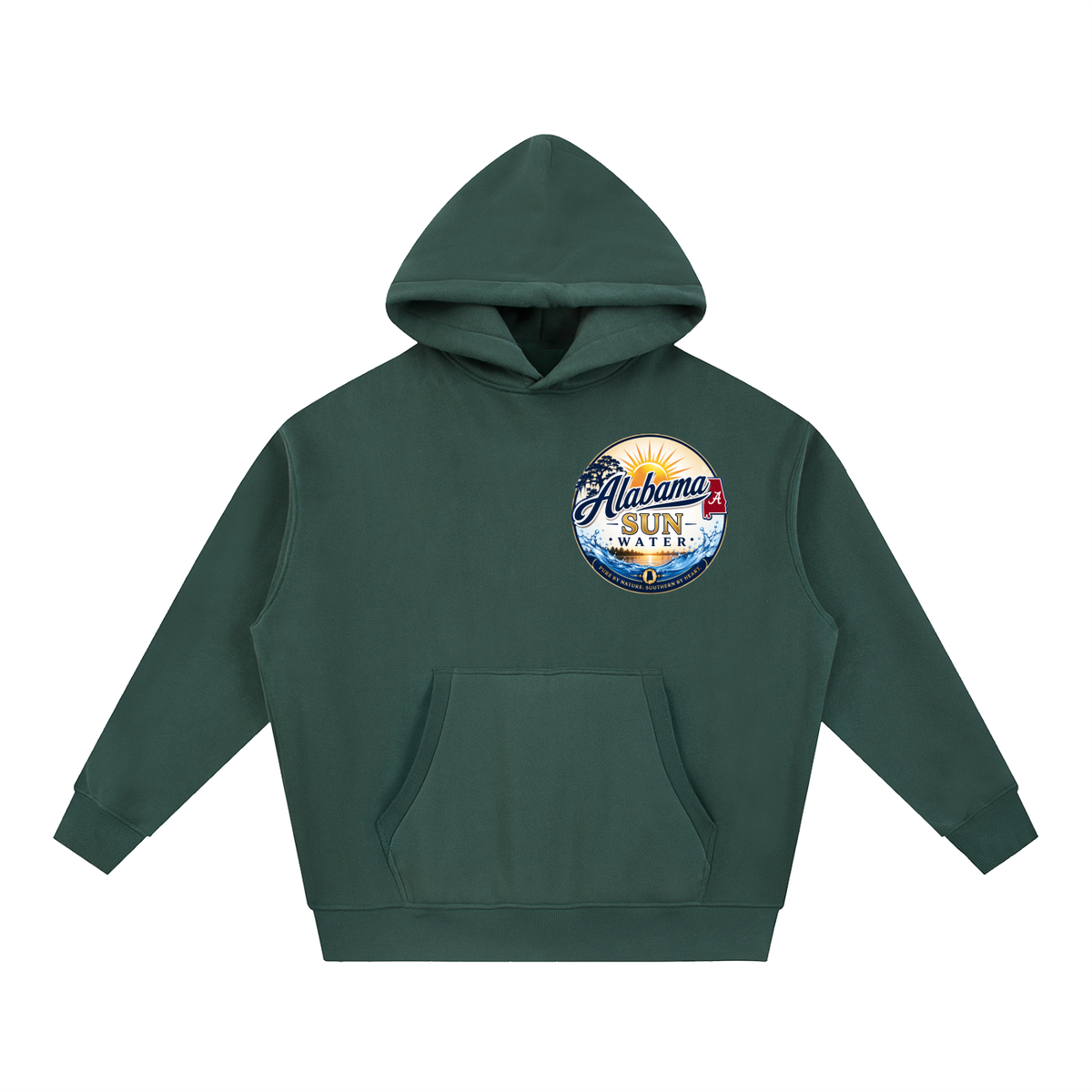Alabama Sun Water Forrest Green Hoodie