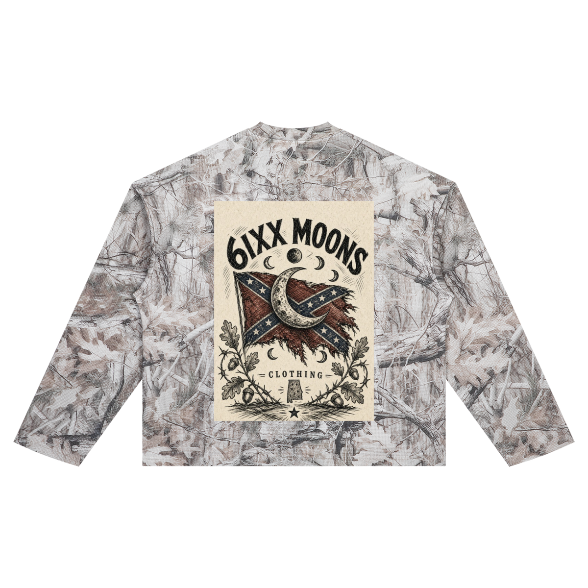 True Sothern by 6ixxmoons Camo Waffle T-Shirt