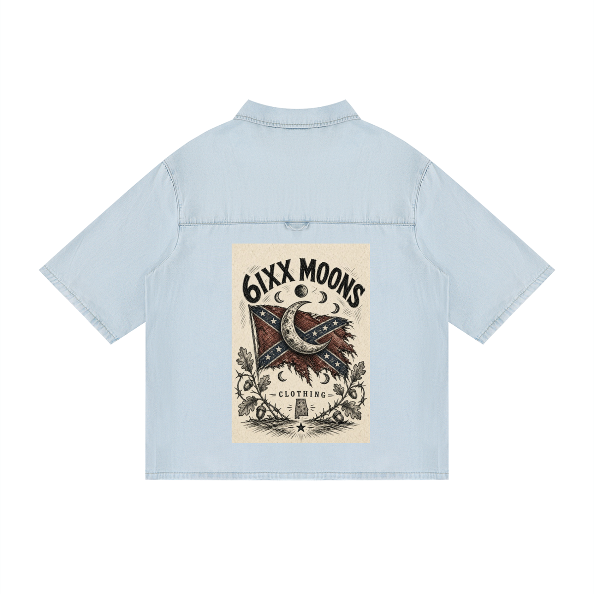 The South Unisex Vintage Wash Drop Shoulder Lyocell Shirt