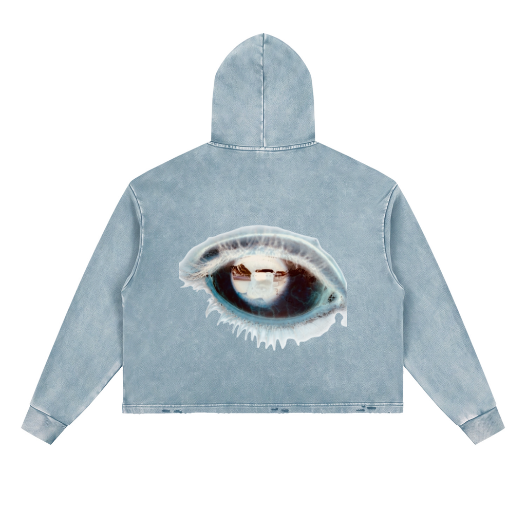 Letusbray Tomorrow Isn’t Promised Vintage Washed Frayed-Hem Hoodie
