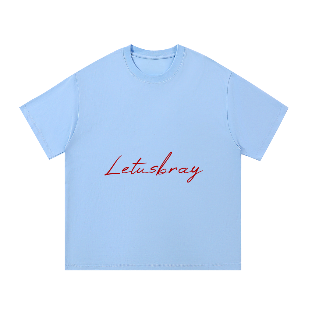 Letusbray Cloud Blue Essential Cotton T-Shirt