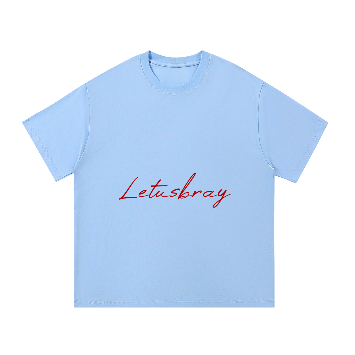 Letusbray Cloud Blue Essential Cotton T-Shirt
