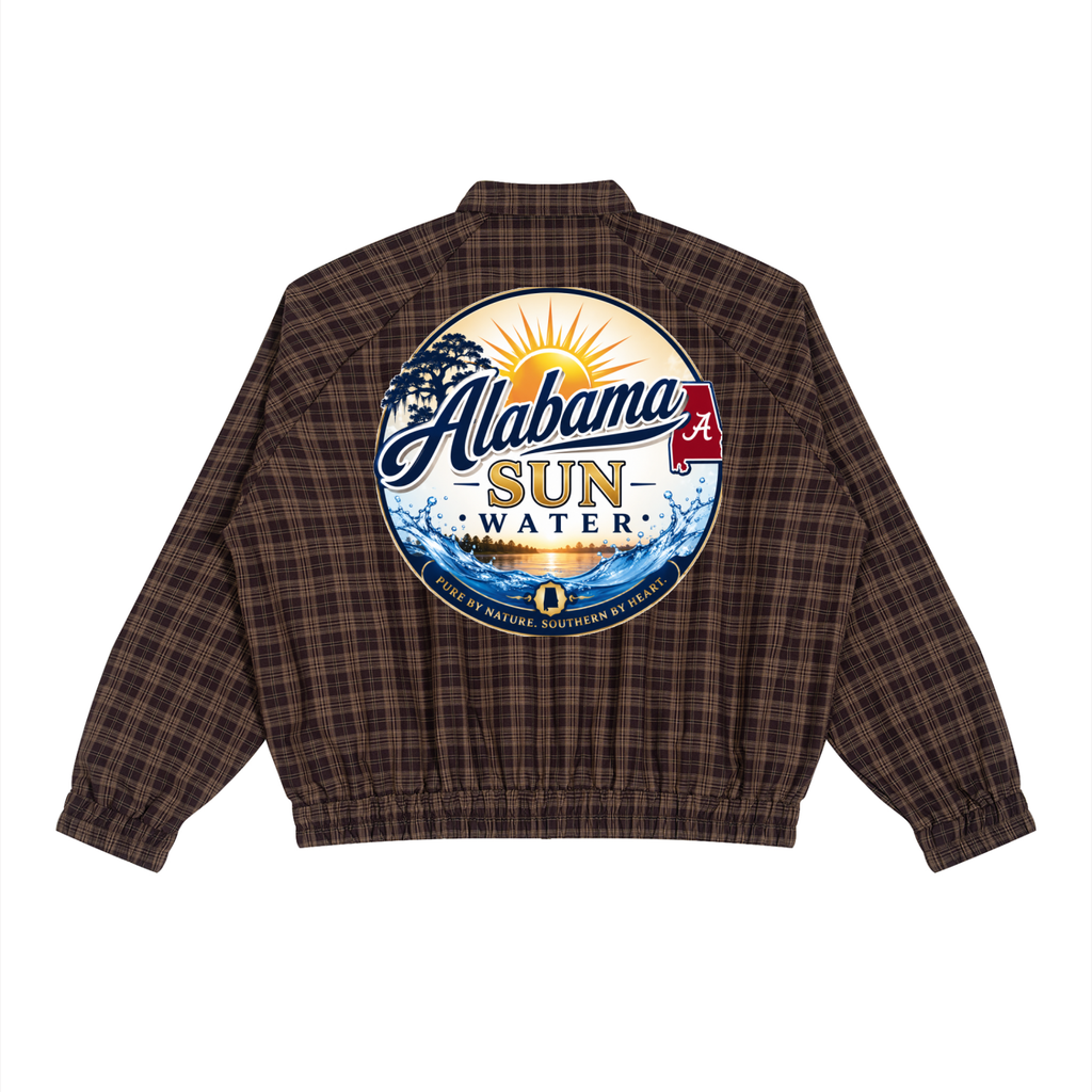 Alabama Sun Water Plaid Full-Zip Track Jacket