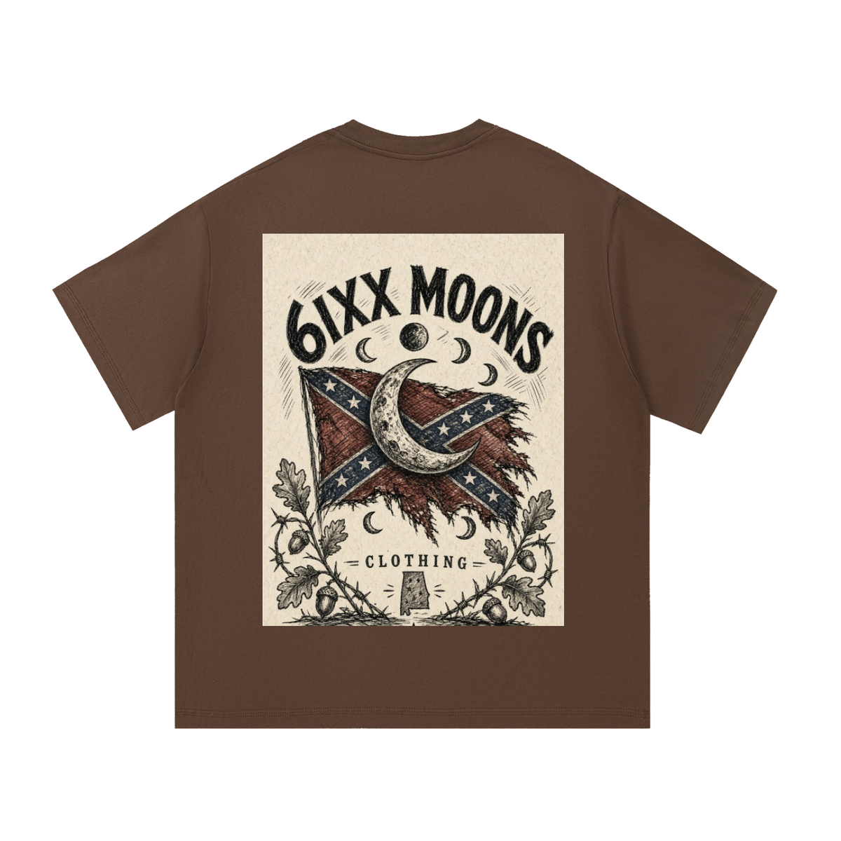 Rebel 6ixx Sothern Smoked Essential Cotton T-Shirt