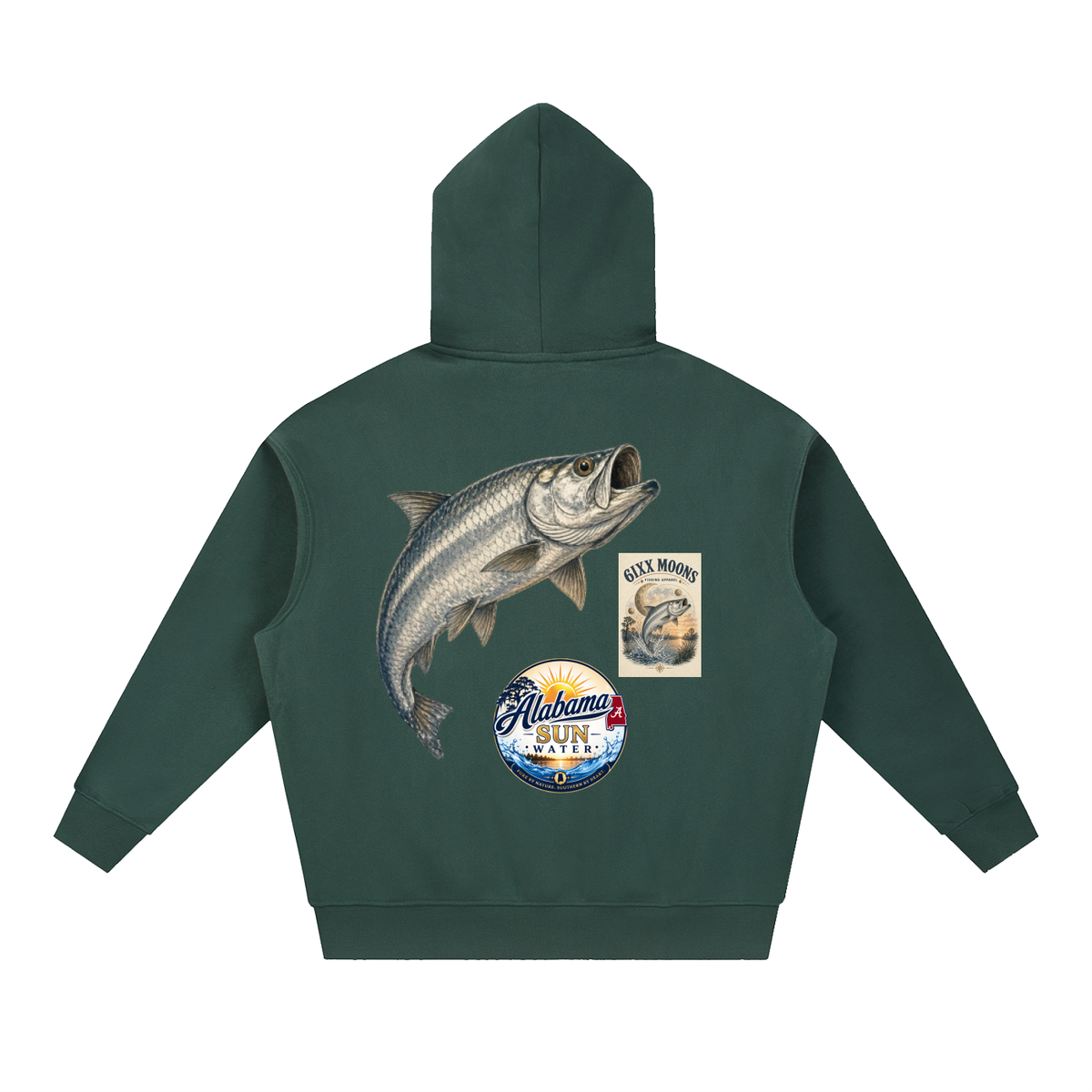 Alabama Sun Water Forrest Green Hoodie