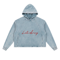 Letusbray Tomorrow Isn’t Promised Vintage Washed Frayed-Hem Hoodie